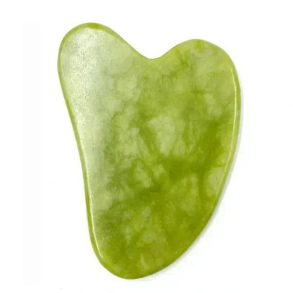 Natural Jade Roller and Gua Sha Set for Facial and Neck Massage - Acupoint Eye Care Spa Tools for Lifting and Relaxation